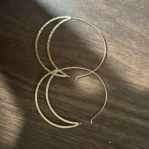 Gold hoop earrings